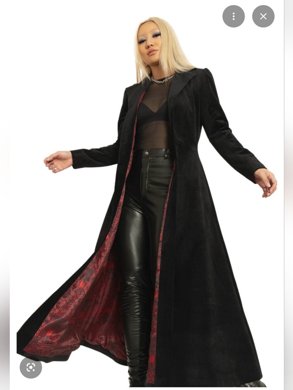 Black Milk Clothing Black Cursed Bats Trenchcoat